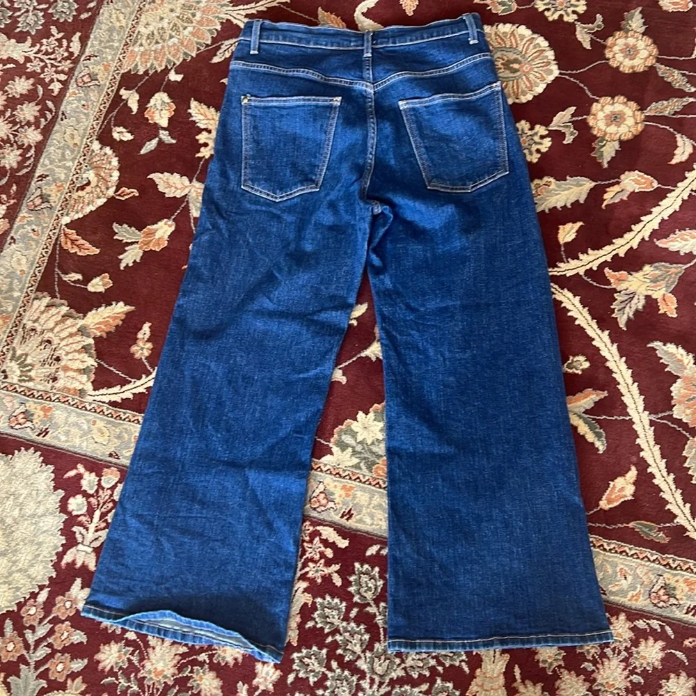 The GREAT. Women’s the rider cropped wide leg jeans size 28 USA - Picture 5 of 5